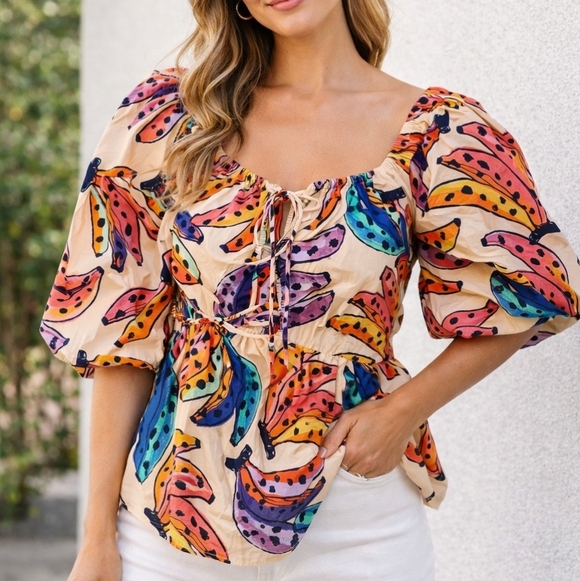 Farm Rio Colorful Top - Picture 11 of 11